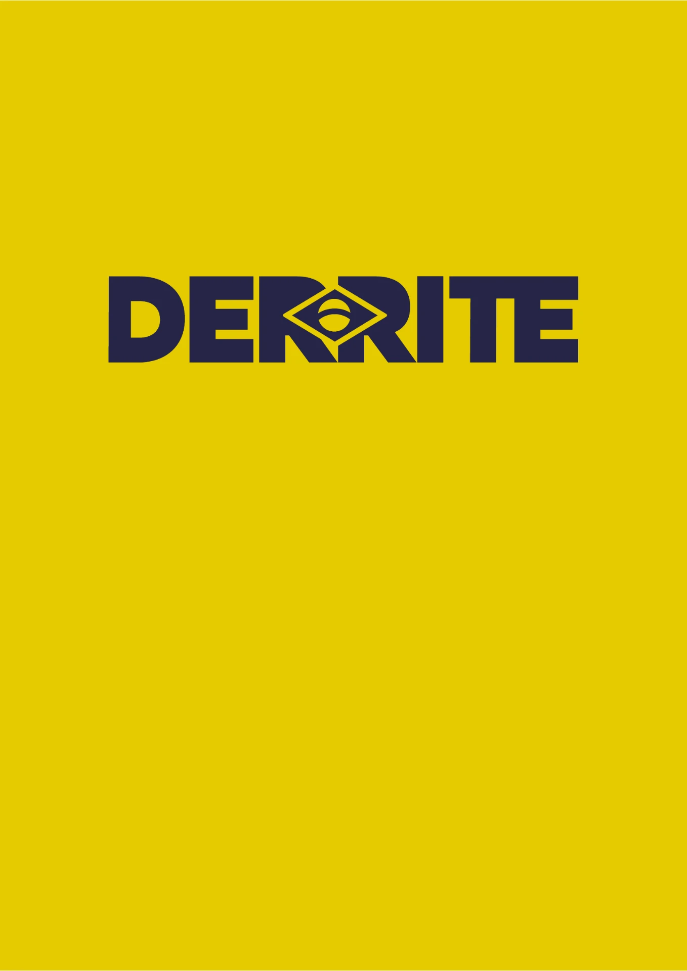 Camiseta amarela — frente com logo Derrite