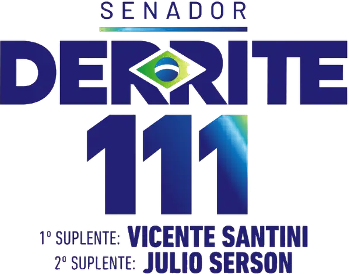 Senador Derrite 111 — 1º suplente Vicente Santini, 2º suplente Julio Serson